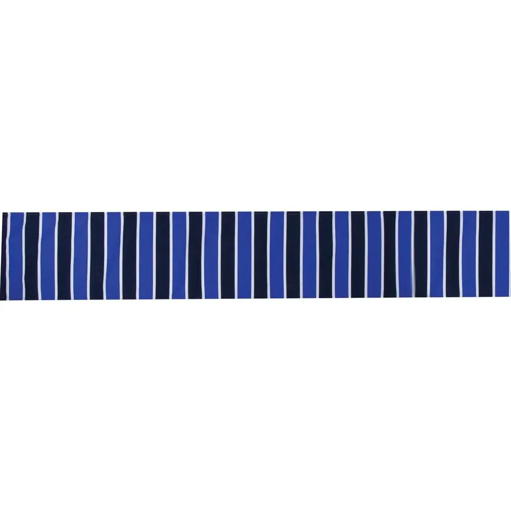 Nautical Stripe Table Runner Indoor Outdoor Decor Blue White Made in USA 72